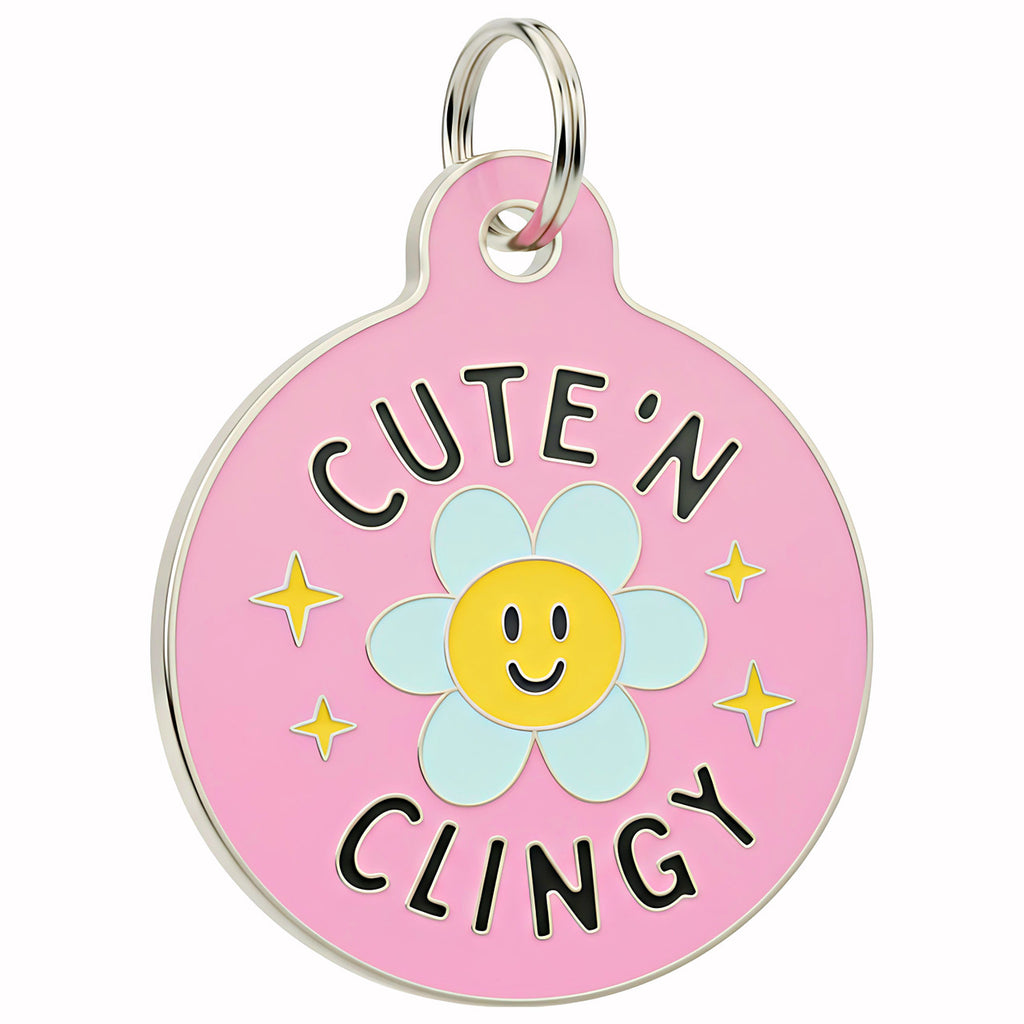 Cute 'N Clingy Pink - QR Code ID Tag