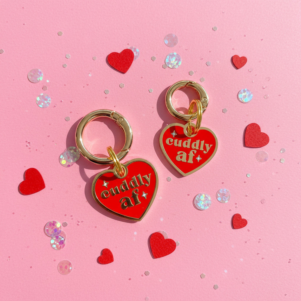 Cuddly AF Charm - QR Code ID Tag