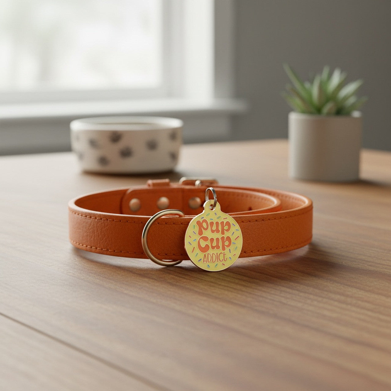 Pup Cup Addict - QR Code ID Tag