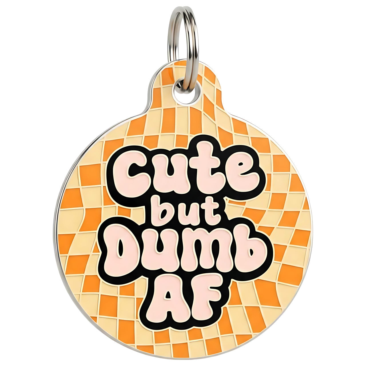 Cute but Dumb AF - QR Code ID Tag