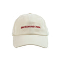 Beige cap with 'DACHSHUND MUM' text in red