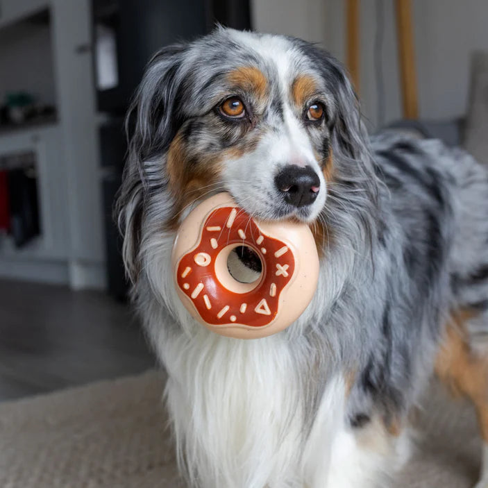 Donut Squeaker Power Chew - Chocolate
