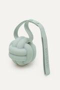 Mint green knot-shaped dog toy