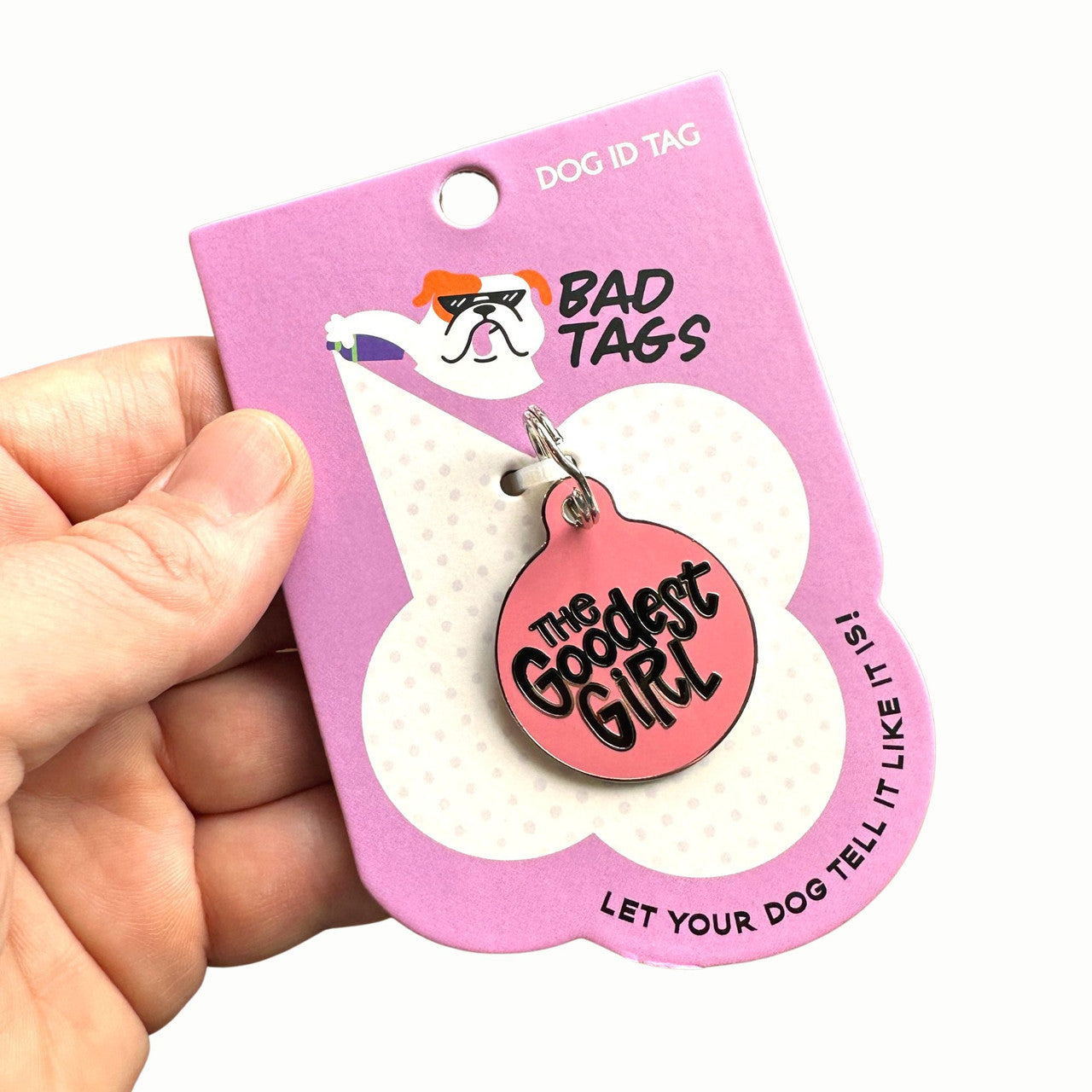 Goodest Girl - QR Code ID Tag