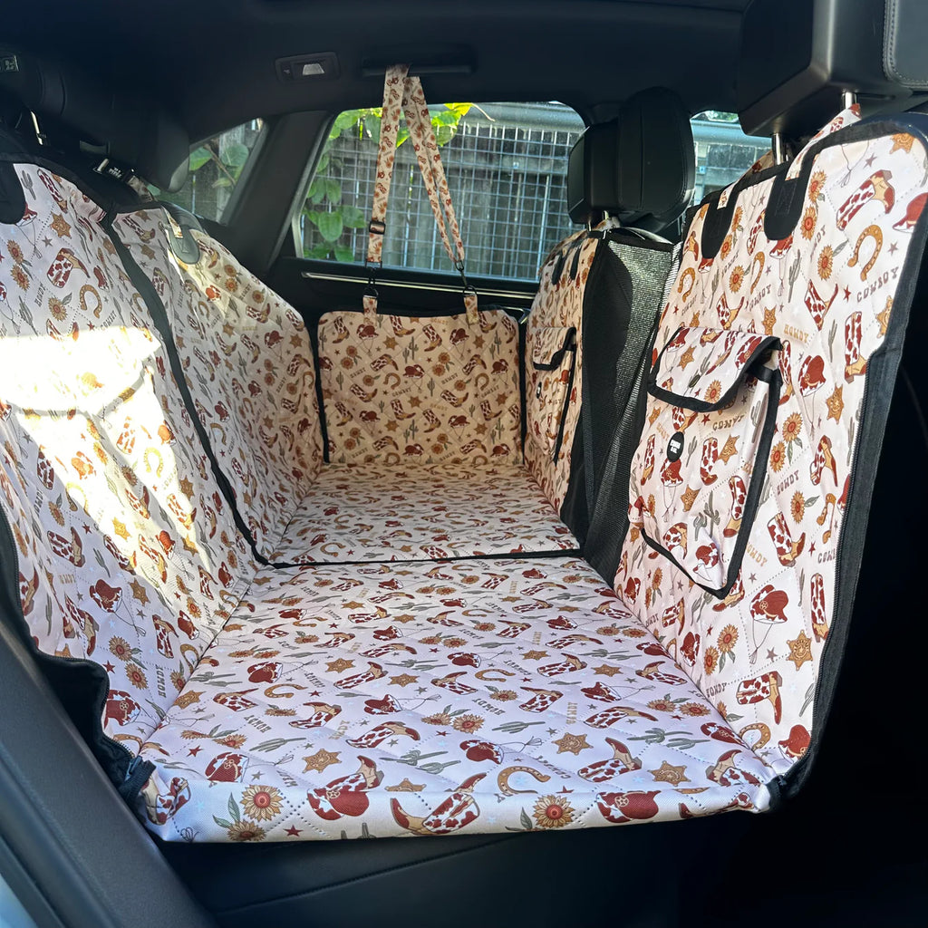 Deluxe Hard Base Hammock Car Seat Cover - Howdy