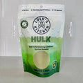 Lulu's Kitchen Hulk dog superfood supplement package on a white surface