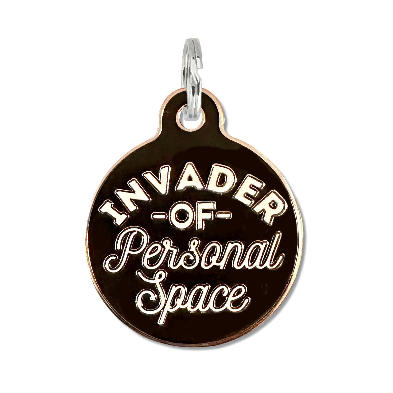 Invader Personal Space Black - QR Code ID Tag