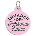 Invader Personal Space Pink - QR Code ID Tag