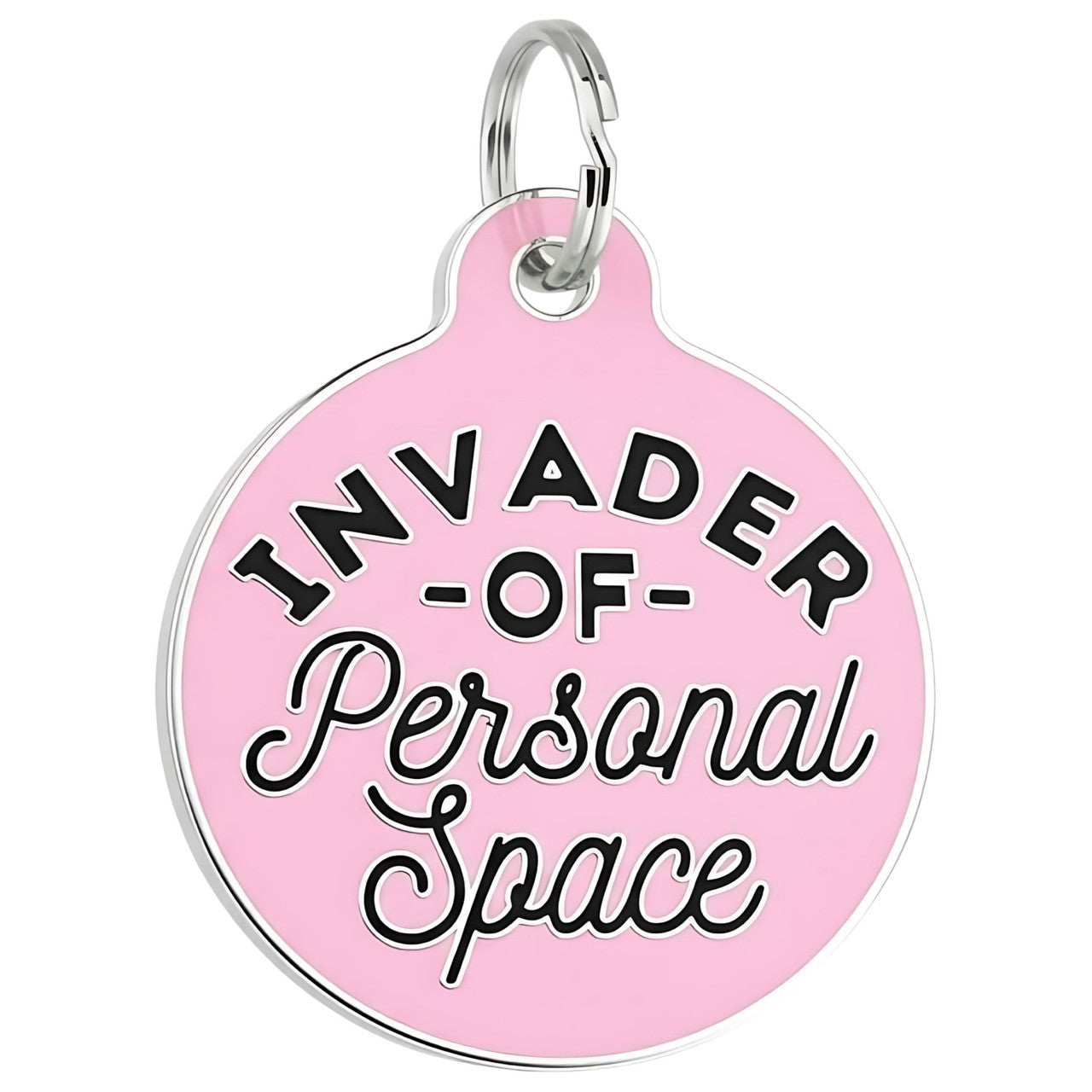 Invader Personal Space Pink - QR Code ID Tag