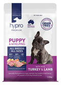 Dog food package for puppies with visible Hypro Premium branding.