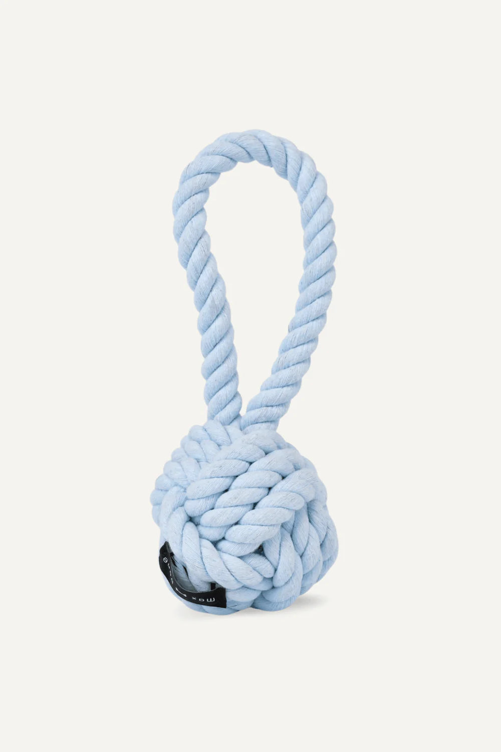 Light blue rope knot dog toy 