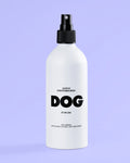 White spray bottle labeled 'Leave In Conditioner Spray DOG by Dr Lisa