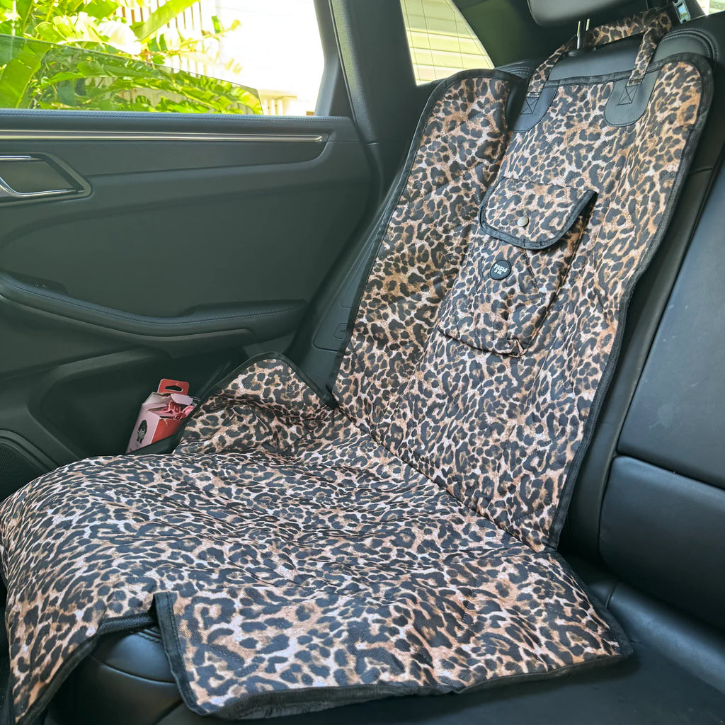 Deluxe Single Car Seat Cover - Leopard