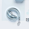 Blue silicone dog lead, waterproof