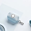light blue poop bag holder