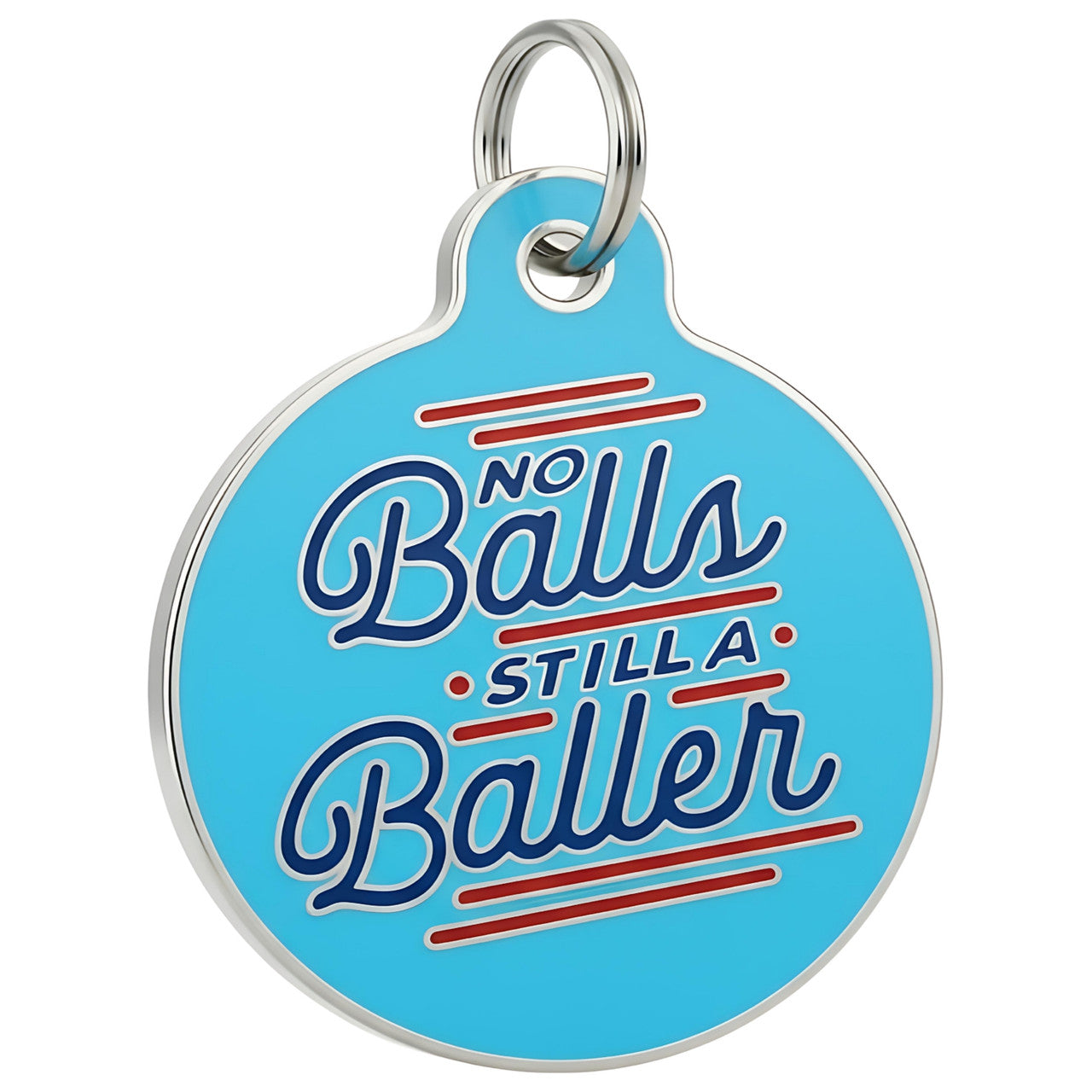 No Balls Still a Baller - QR Code ID Tag