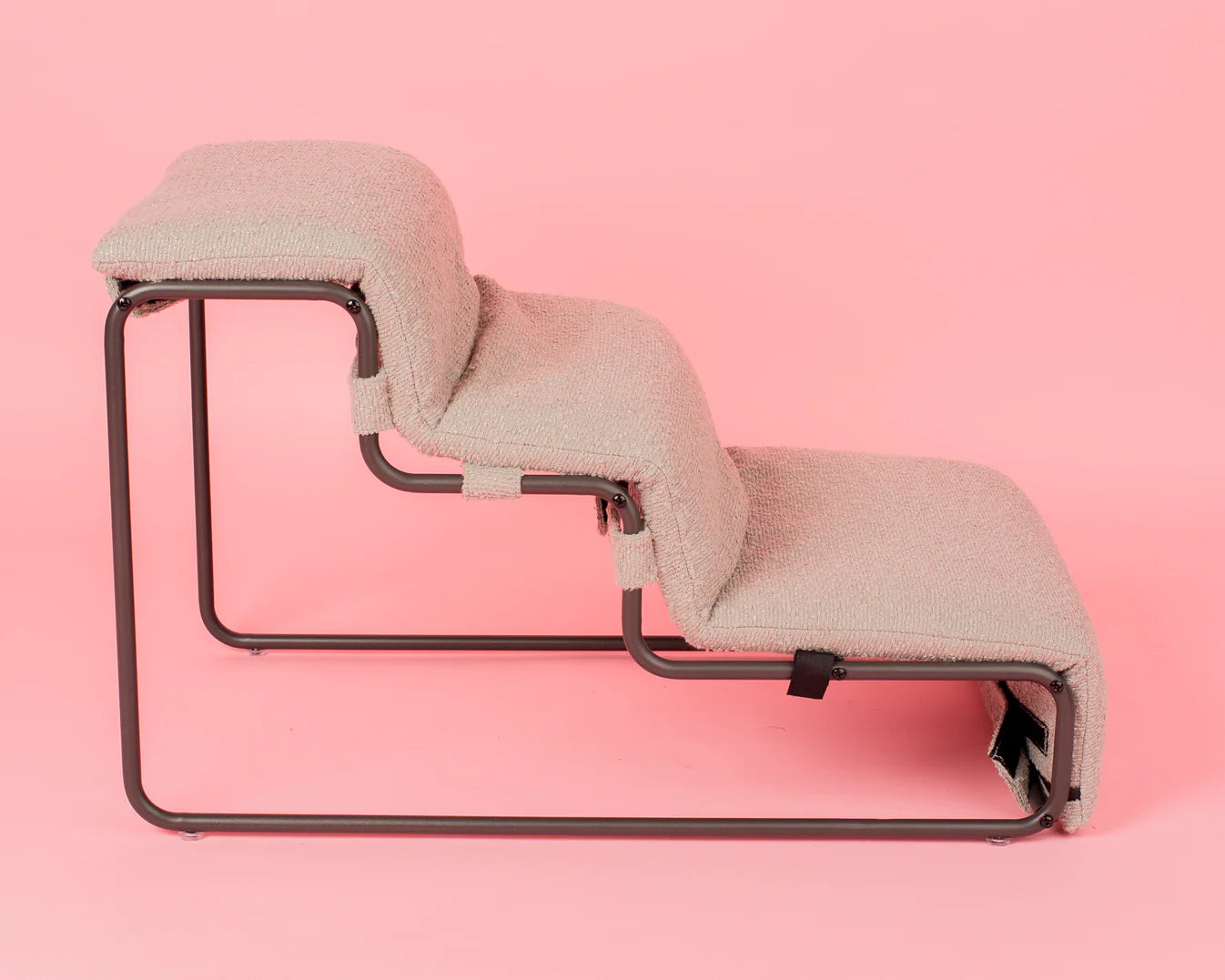 Pet Stairs for Cats & Dogs - Grey Boucle