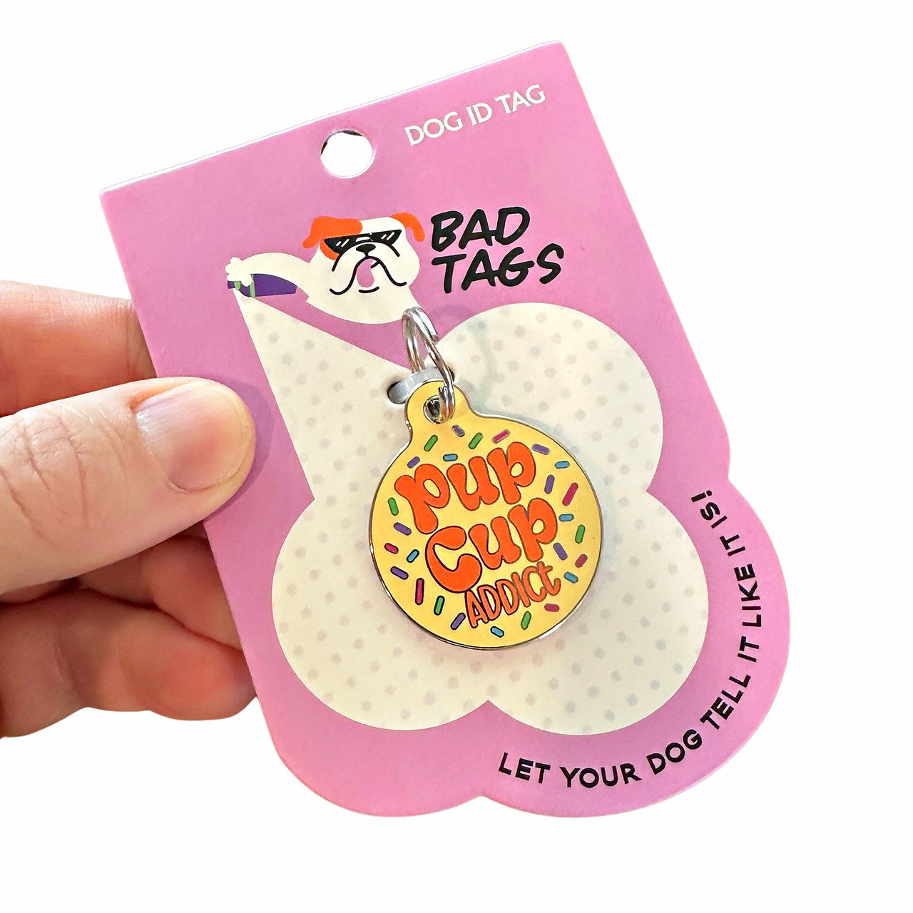 Pup Cup Addict - QR Code ID Tag