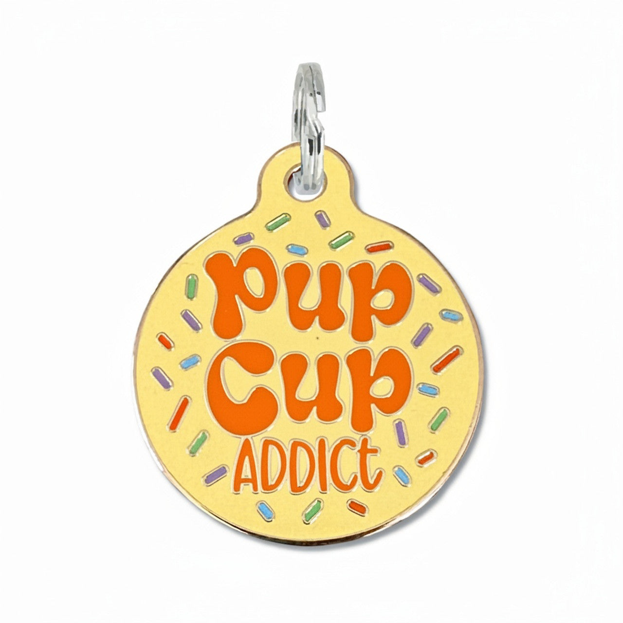 Pup Cup Addict - QR Code ID Tag