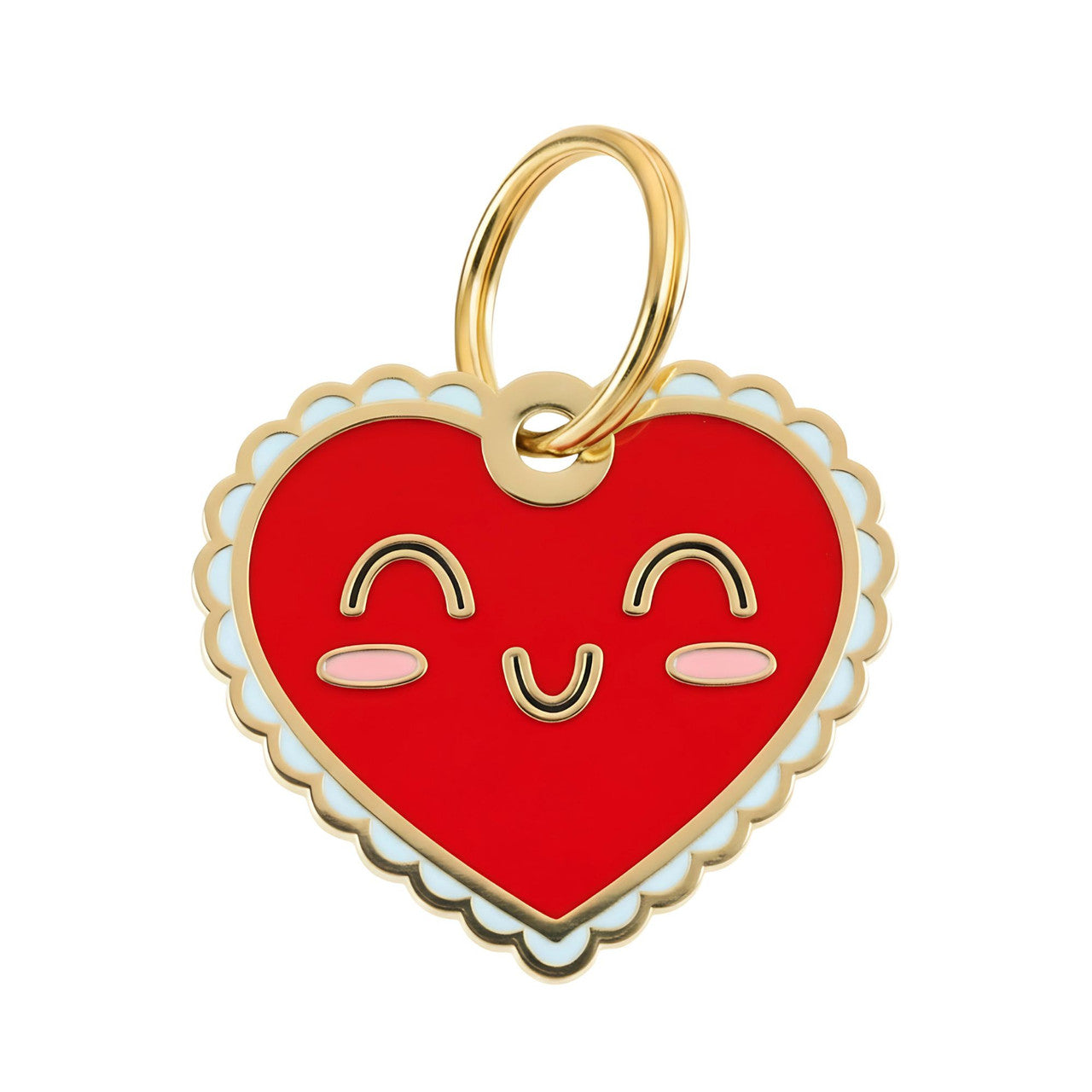 Red Heart Charm - QR Code ID Tag