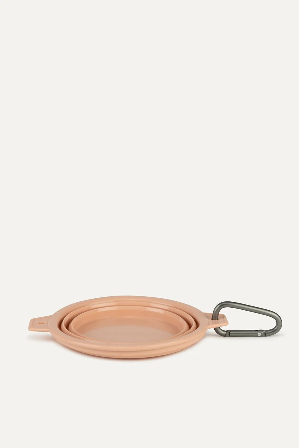 Rubber Travel Bowl - Peach