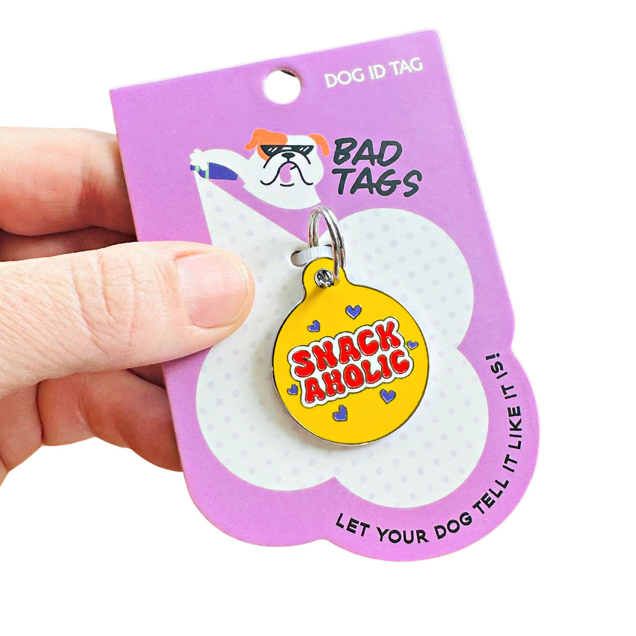 Snackaholic - QR Code ID Tag