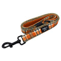 Plaid dog leash with black clip on a white background, featuring the brand 'Pablo & Co'.